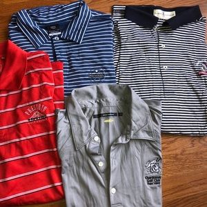 4 Golf Shirts - from different golf courses